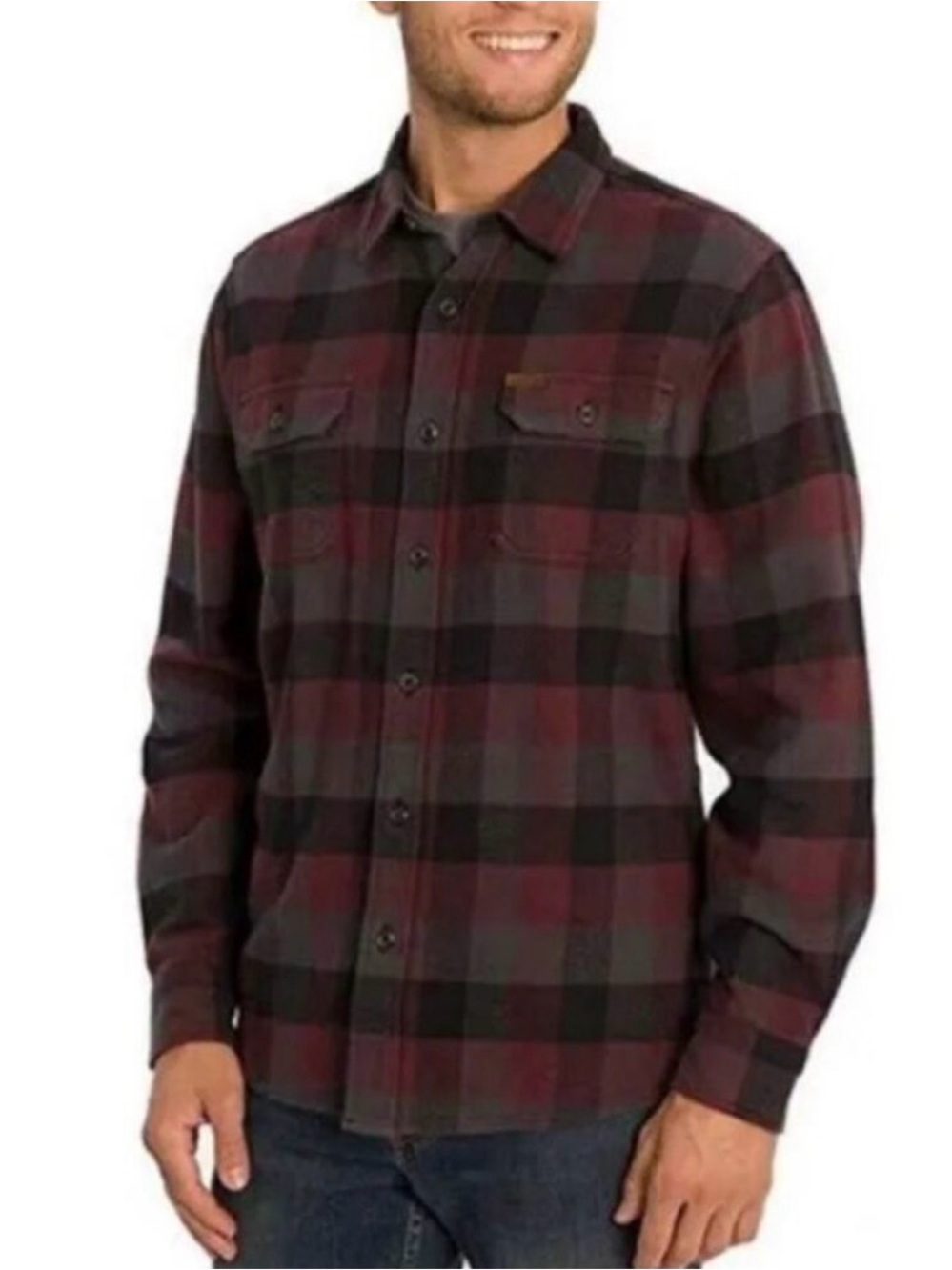Orvis Big Bear Heavyweight 100% Cotton Flannel Overshirt